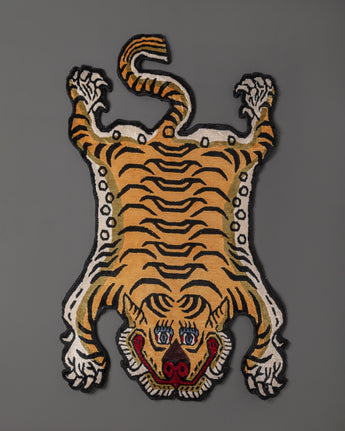 Tibetan Tiger Tufted Woolen Rug