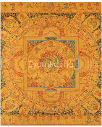 Hevajra Mandala With Eight Dakinis and Retinue