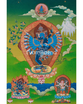 Yidam Hevajra Yab-Yum Thangka