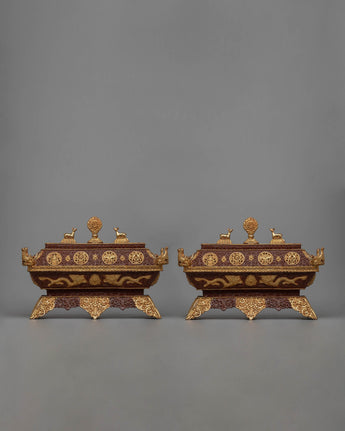 Copper Incense Burner Set