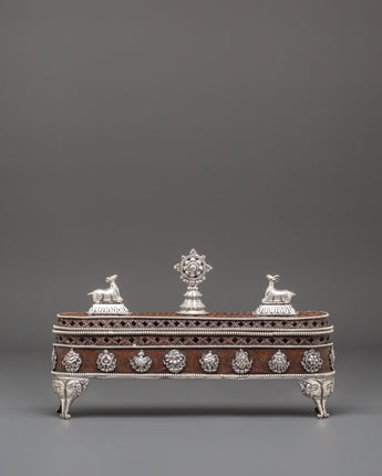 Handmade Dharma Wheel Incense Burner