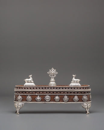 Handmade Dharma Wheel Incense Burner