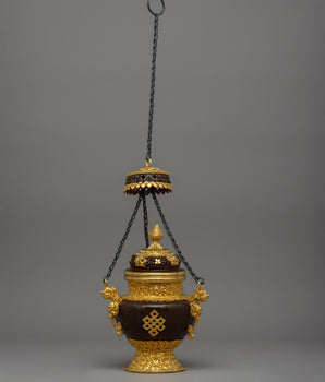 Gold-Plated Hanging Incense Burner