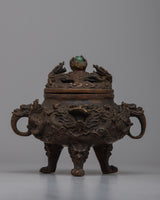 Copper Dragon Incense Burner