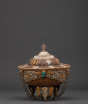 Handcrafted Hanging Tibetan Incense Burner