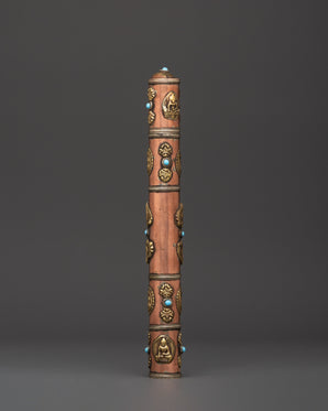 Tibetan Incense Holder with Turquoise