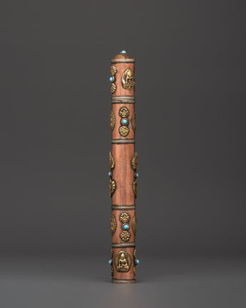 Tibetan Incense Holder with Turquoise
