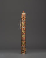 Tibetan Incense Holder with Brass