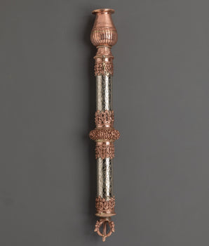 Handcrafted Tibetan Copper Incense Holder | for Meditation and Rituals
