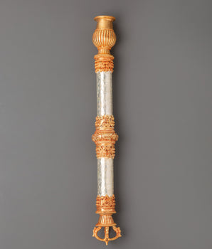 Gold Plated Incense Holder for Spiritual Practice