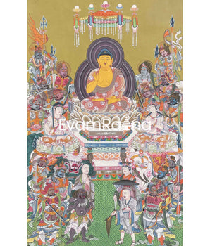 Japanese Style Buddha Thangka