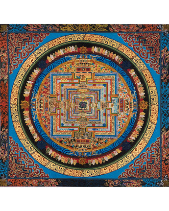 Hand-Painted Kalachakra Mandala