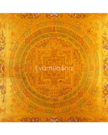 24k Full Gold Style Kalachara Mandala Thangka