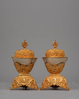 Tibetan Buddhist Kapala Set