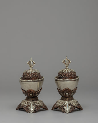 Kapala Offering Bowls for Rituals & Meditation