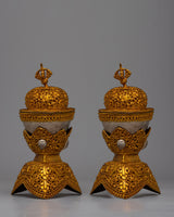 Tibetan Kapala Skull Cup Set