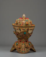 Kapala Skull Cup for Buddhist Rituals