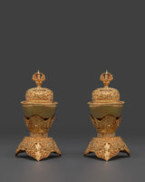 Gold Plated Kapala for Buddhist Ceremonies