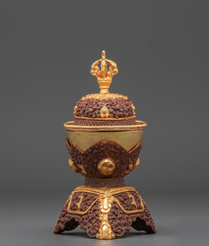 Oxidized Copper Kapala | Gold Plated Kapala