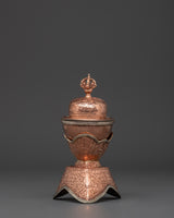 Handcrafted Copper Kapala Ritual Skull Cup