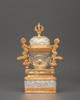 Silver & Gold-Plated Kapala Skull Cup