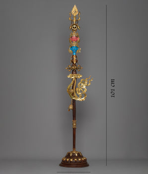 Tibetan Tantric Khatvanga | Mystical Symbol of Transcendence and Enlightenment