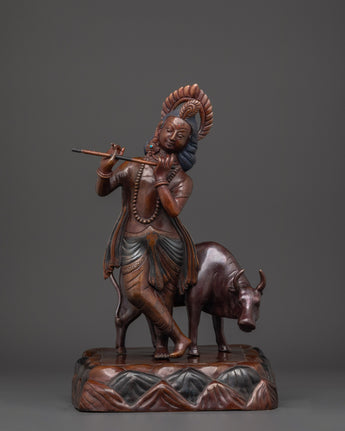 traditional Krishna carving