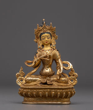 Kshitigarbha Gold Plated Statue | Statue for Spiritual Protection