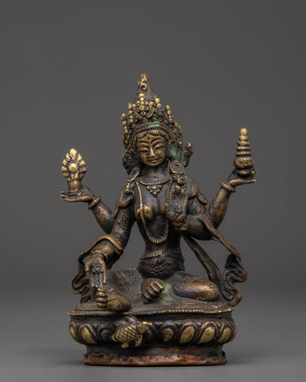 Brass Laxmi Goddess Statue