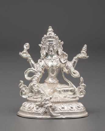 Handcrafted 98% Silver Lakshmi Idol