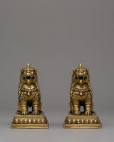 Pair of Guardian Lion Statue