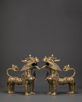 Handmade Lion set Decor
