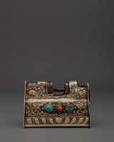 Tibetan Silver Padlock With Key