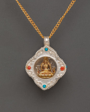 Handcrafted 98% Silver Jatukam Locket Pendant