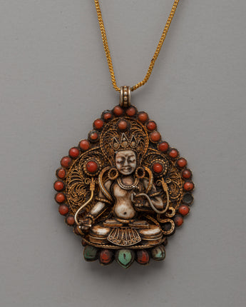 Gold-Plated Filigree Locket