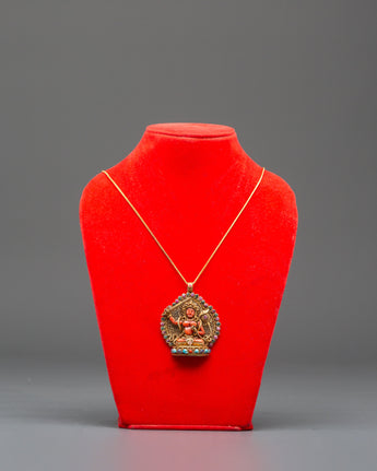 Manjushri Statue Locket for Accessory