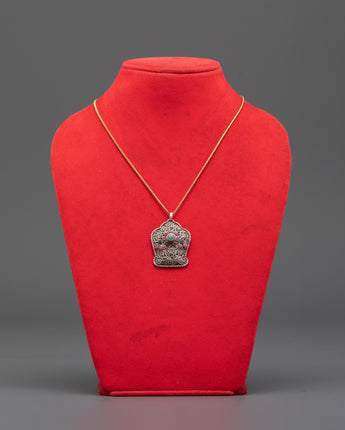 Handmade Silver Flower Motif Pendant