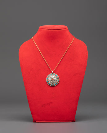 Silver Vishwa Vajra Locket