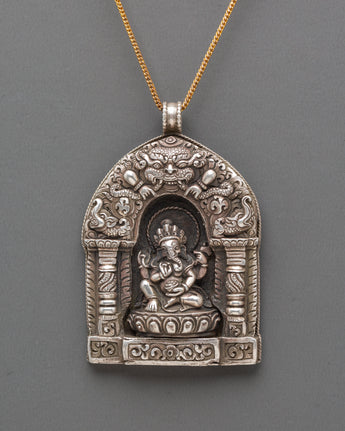 Pure Silver Ganesha Locket