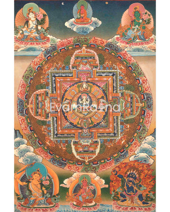 Lokeshvara Chenrezig Mandala | Digital Printing