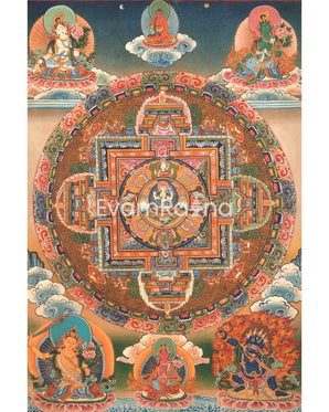 Lokeshvara Chenrezig Mandala | Digital Printing