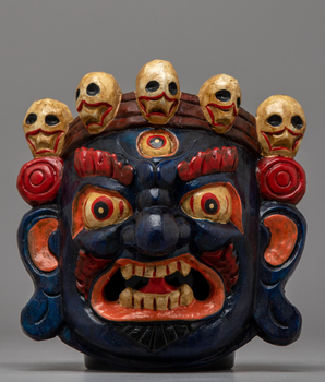 Mahakala Wood Carved Mask
