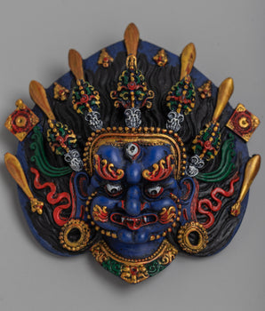 Mahakala Tibetan Mask Wall Decor