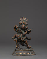 Antique Himalayan Mahakala Statue