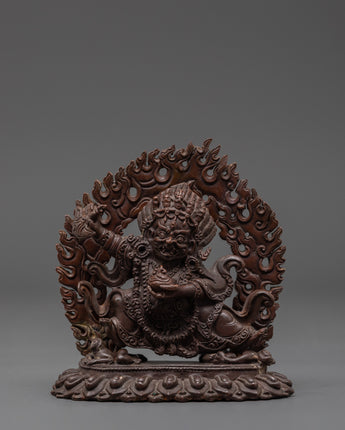 Tibetan Mahakala Bernakchen Protector Deity Statue