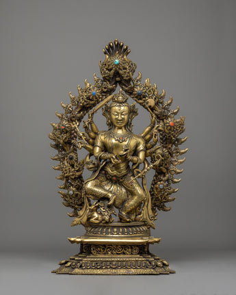 Handmade Nityanath Shiva Statue with Nandi