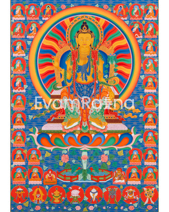 maitreya-bodhisattva-thangka-print