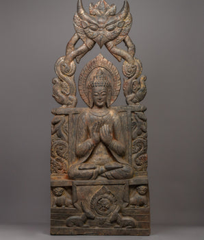 Wooden Buddha Statue of Maitreya