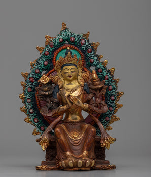 Copper Statue of Maitreya Buddha