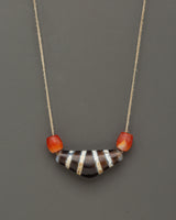 Coral Stone Mala Necklace